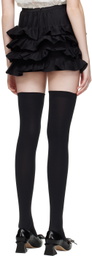 Shushu/Tong Black Tiered Miniskirt