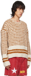 HARAGO Tan Dropped Shoulder Sweater