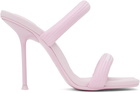 Alexander Wang Pink Julie 105mm Nylon Tubular Heeled Sandals