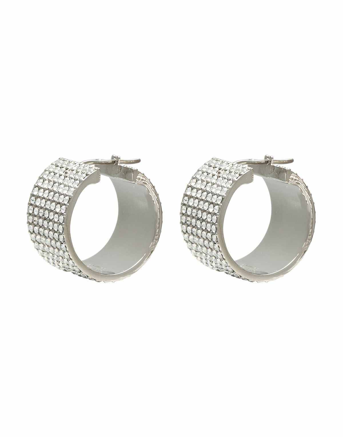 Amina Muaddi Womens Earrings in Silver