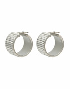 Amina Muaddi Womens Earrings in Silver