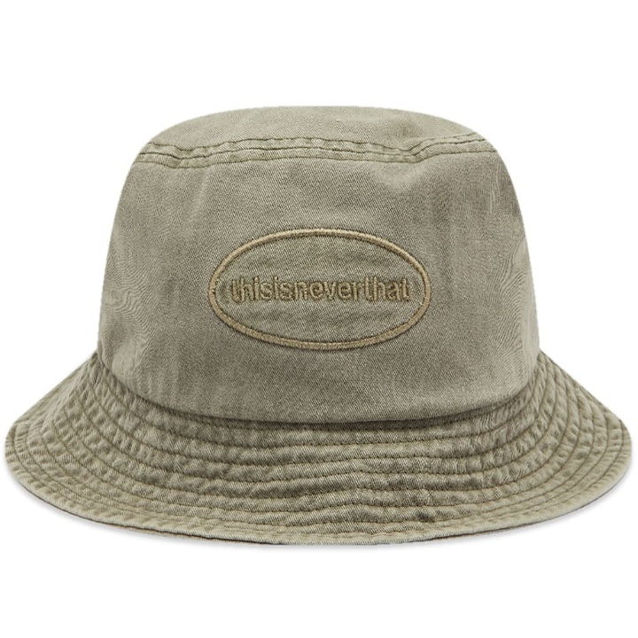 Photo: thisisneverthat Men's Overdyed Bucket Hat in Olive