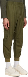 Y-3 Khaki Uniform Cuffed Cargo Pants