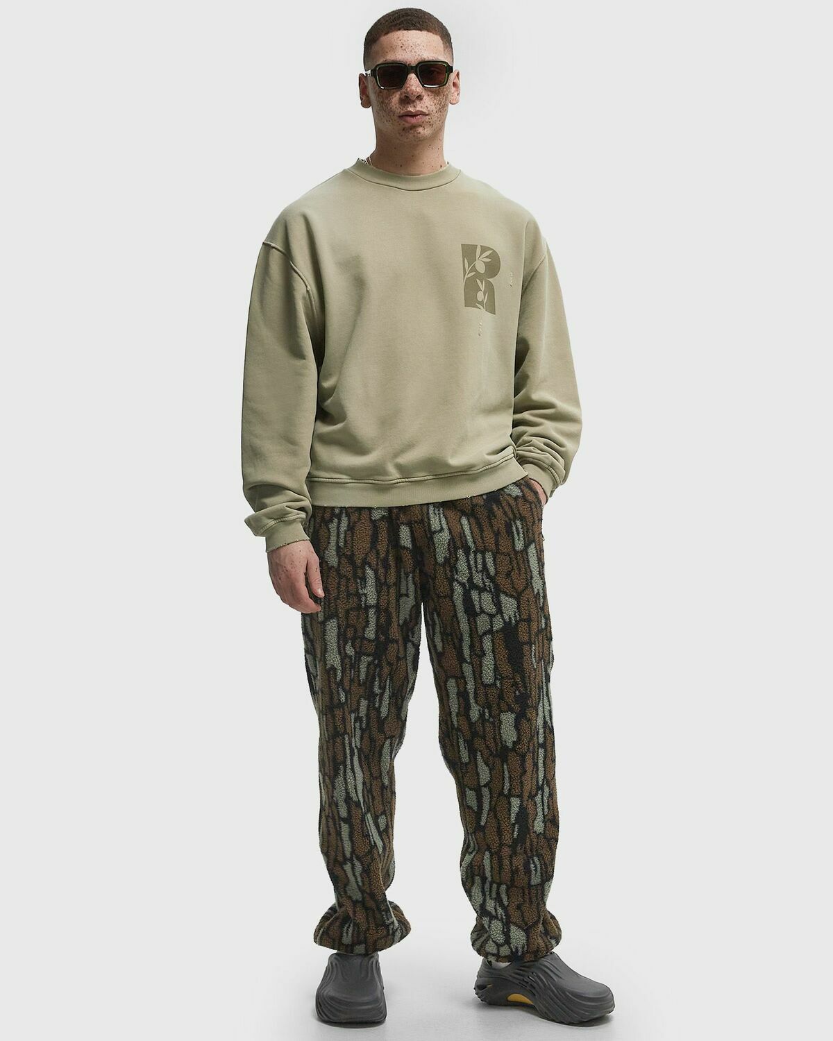 Rough. R SWEATSHIRT Green Men