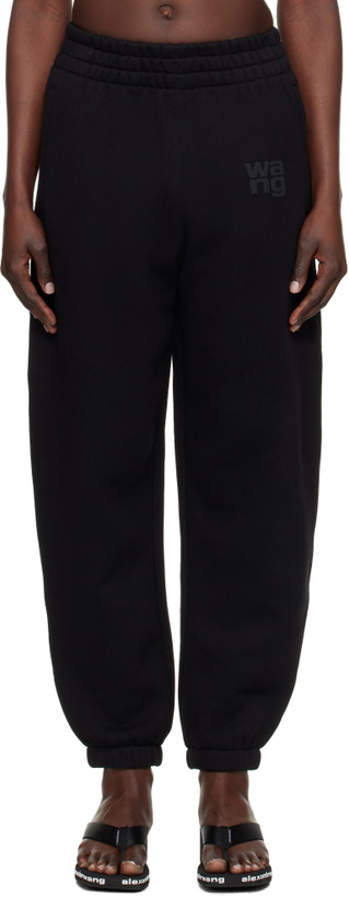 Photo: alexanderwang.t Black Puff Logo Sweatpants