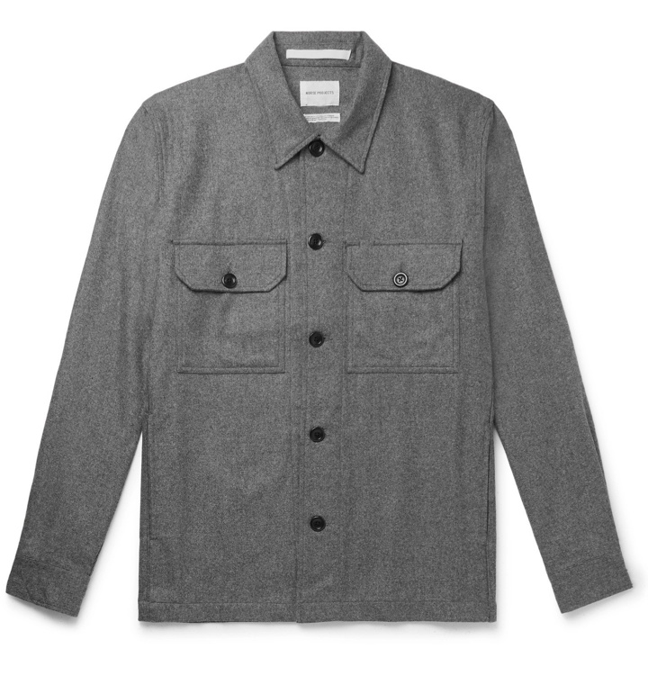Photo: Norse Projects - Kyle Checked Wool-Blend Overshirt - Gray
