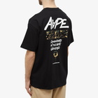 Men's AAPE Grafiti Word T-Shirt in Black