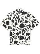 Jacquemus - Camp-Collar Floral-Print Linen Shirt - White