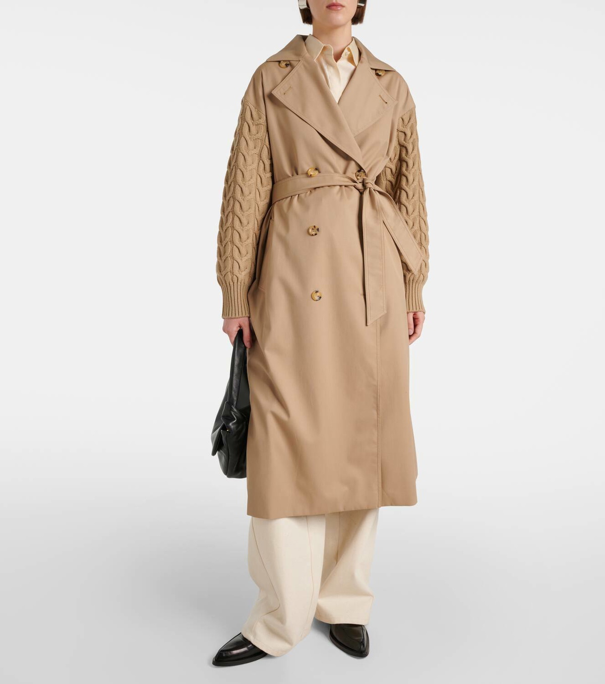MAX MARA CICLADI コート Max Mara Cicladi wool and cotton gabardine trench coat Max Mara