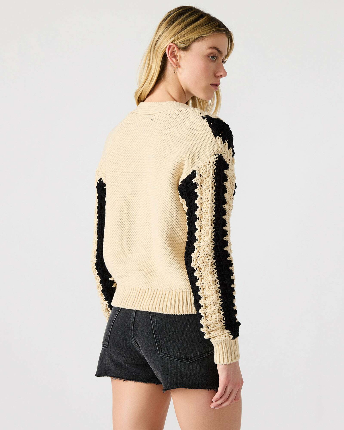 Steve Madden Lucas Cardigan in Black