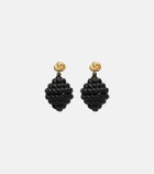 Toteme Rope gold-plated enamel drop earrings