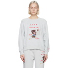 Marc Jacobs Grey Magda Archer Edition Stop Ripping Me Off Sweatshirt