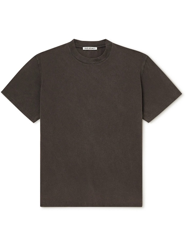 Photo: Our Legacy - Box Cotton-Jersey T-Shirt - Black