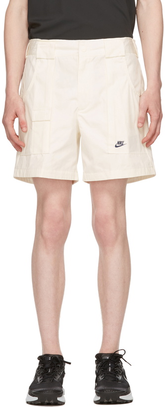 Photo: Nike White Canvas Shorts