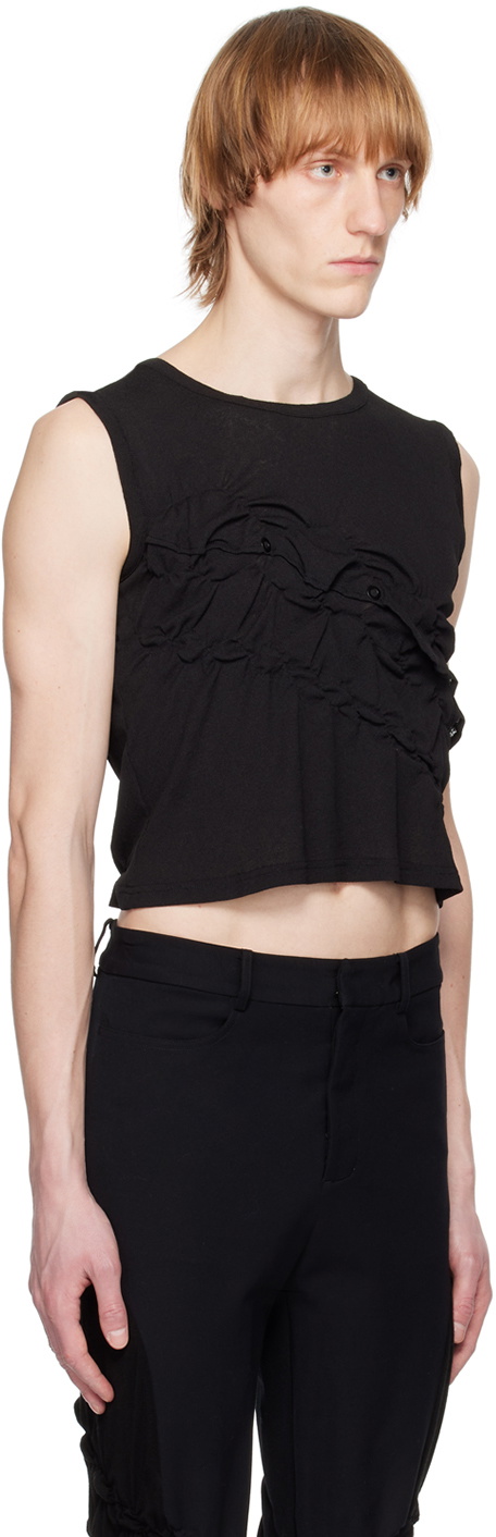PONDER.ER Black Twisted Tank Top