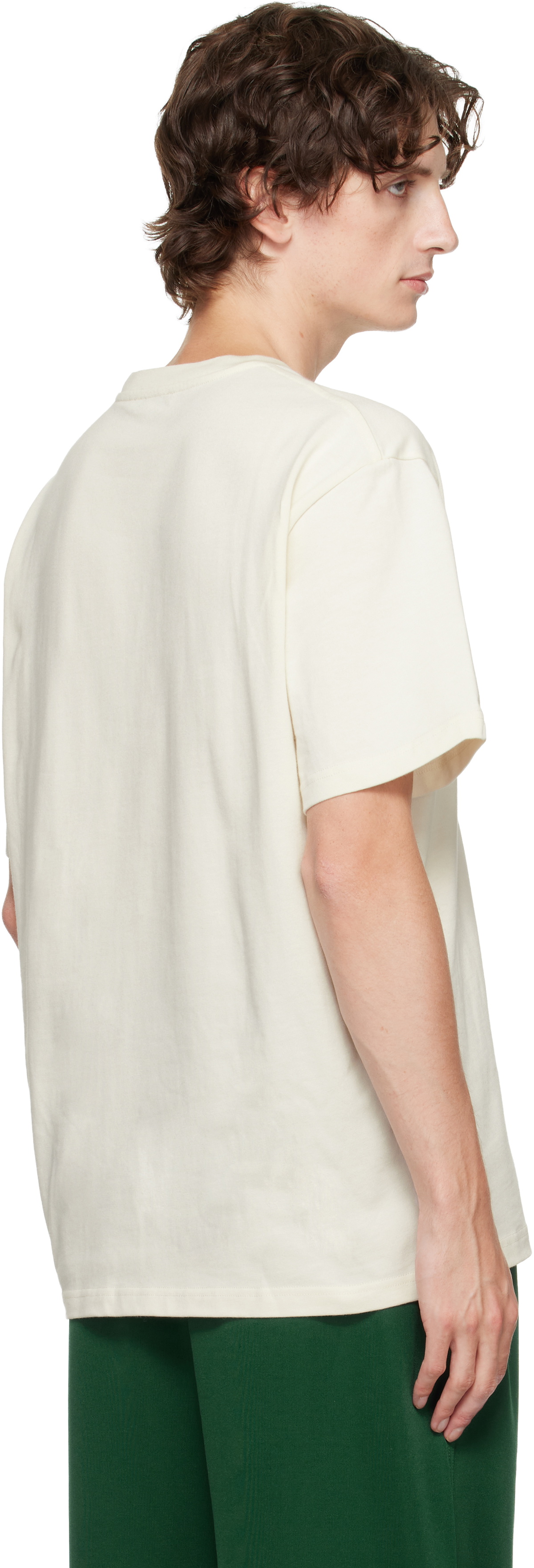 JW Anderson Off-White Logo Embroidery T-shirt JW Anderson JW Anderson Off-White Logo Embroidery T-shirt JW Anderson