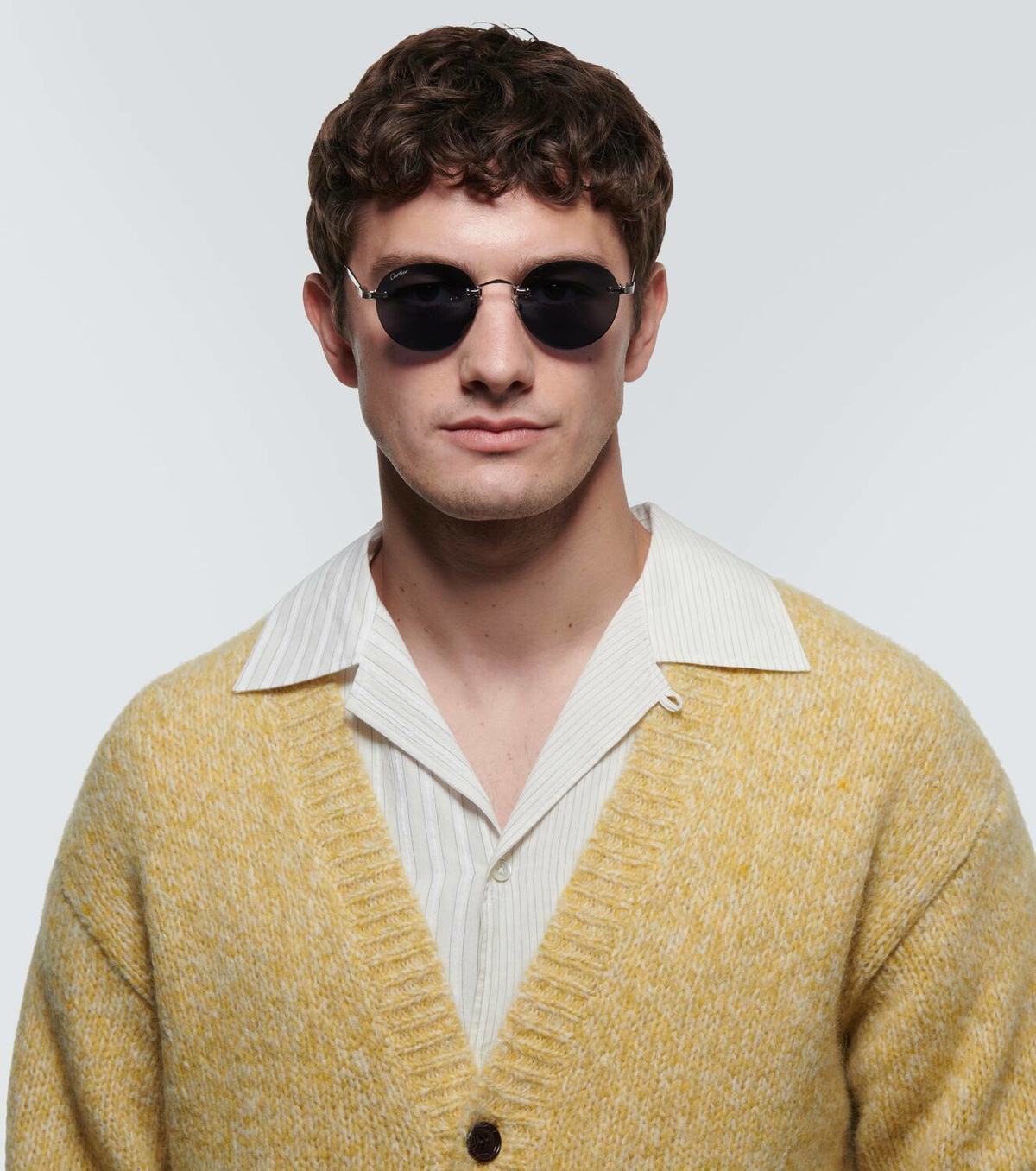 Cartier Eyewear Collection Signature C de Cartier round sunglasses