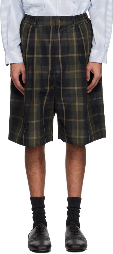 Photo: Comme des Garçons Homme Khaki Linen Shorts
