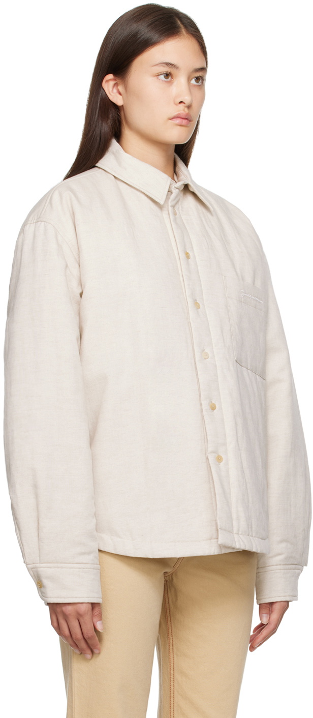 Jacquemus Beige Le Papier 'La Chemise Boulanger' Shirt Jacquemus Jacquemus Beige Le Papier 'La Chemise Boulanger' Shirt Jacquemus