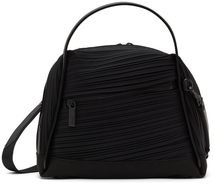 Photo: Pleats Please Issey Miyake Black Bias Pleats Bag