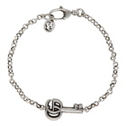 Gucci Silver Double G Key Bracelet