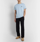 Loewe - Logo-Embroidered Cotton-Jersey T-Shirt - Blue