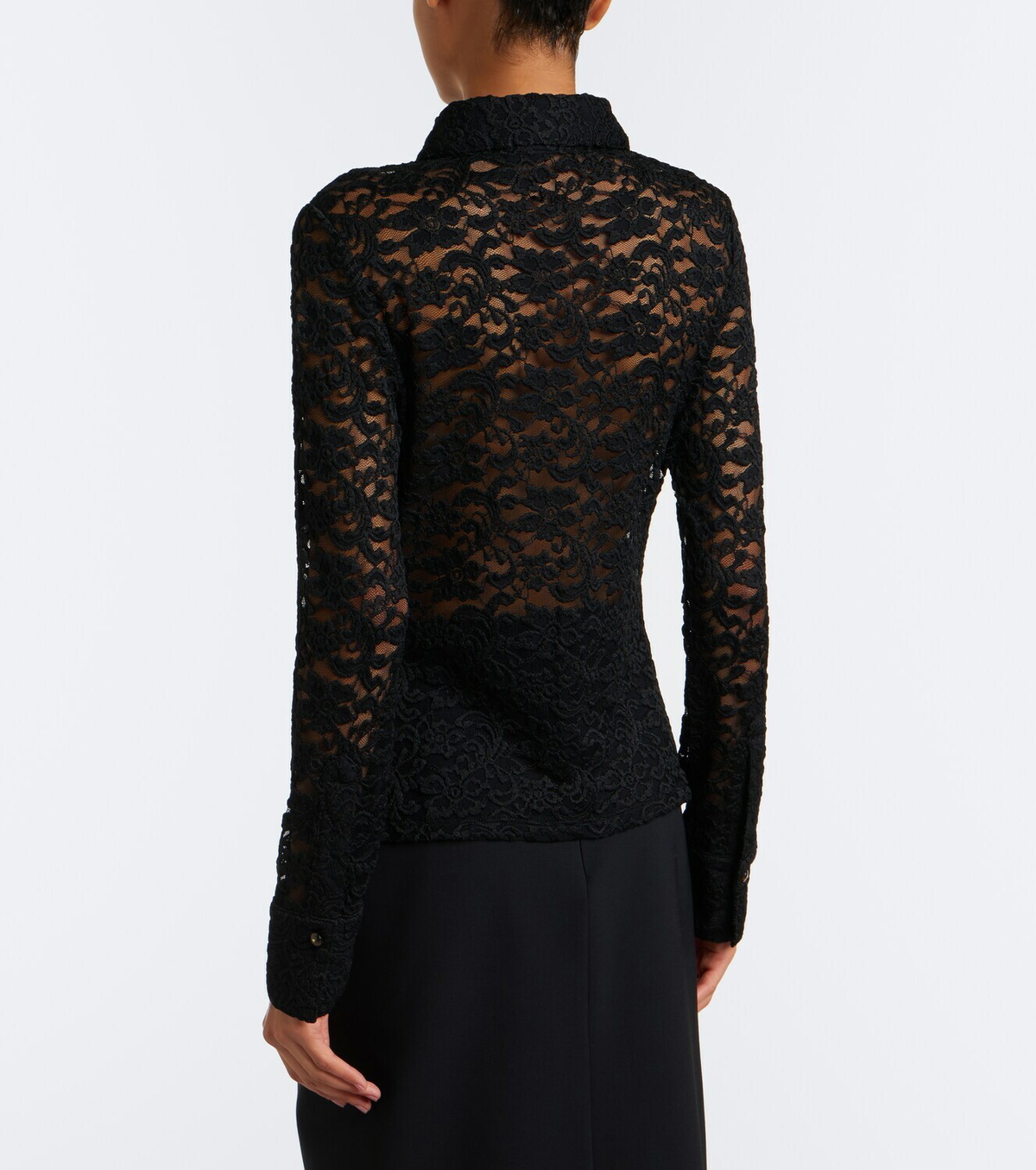 Veronica Beard Wittaker sheer lace blouse