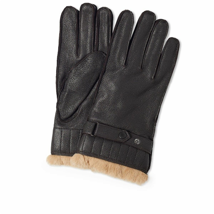 Photo: Barbour Men's Leather Utility Glove in Brown