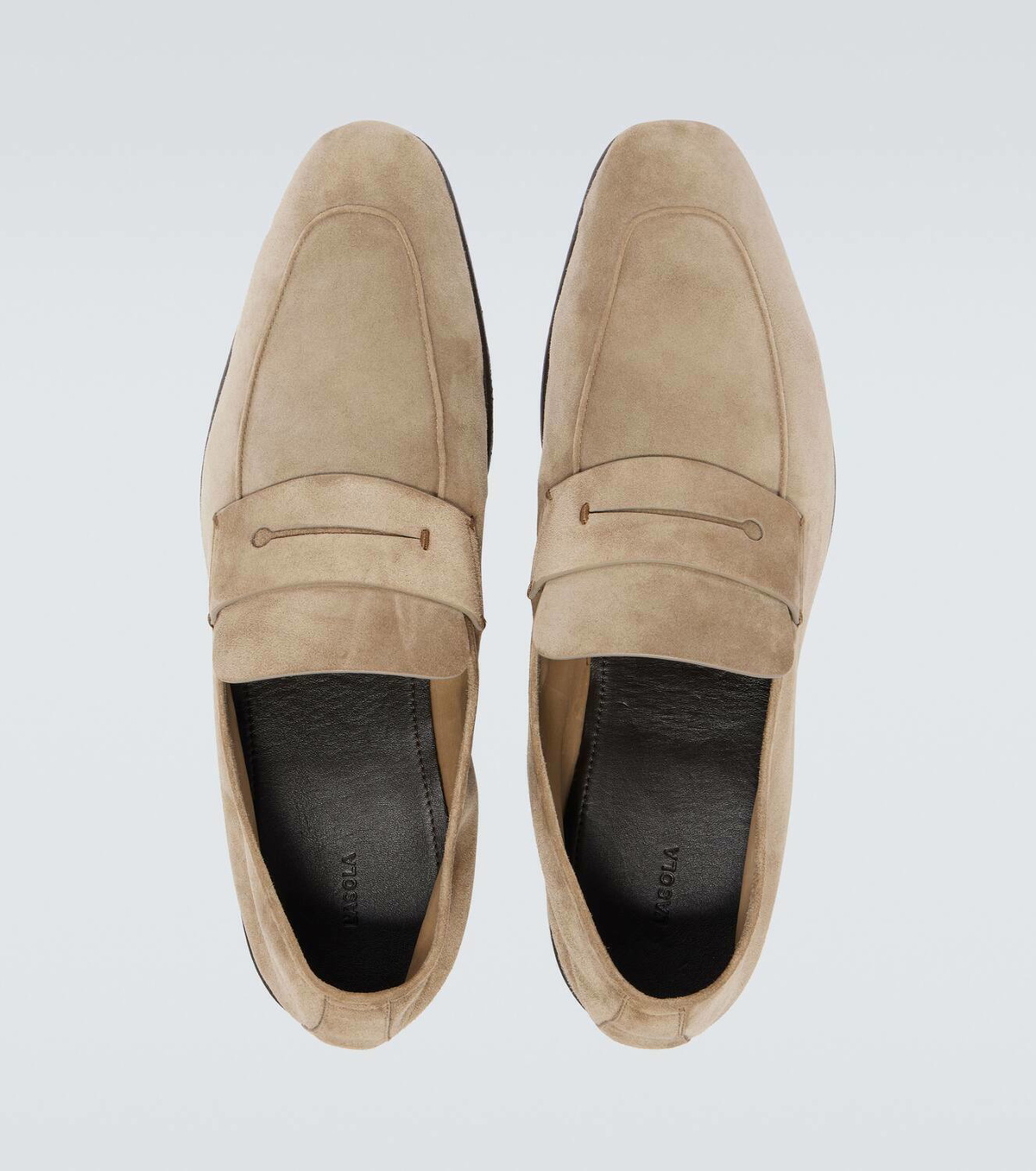 Zegna L'Asola suede penny loafers