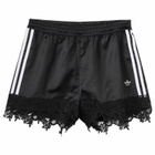 Adidas Women's Firebird Satin Lace Track Short in Black