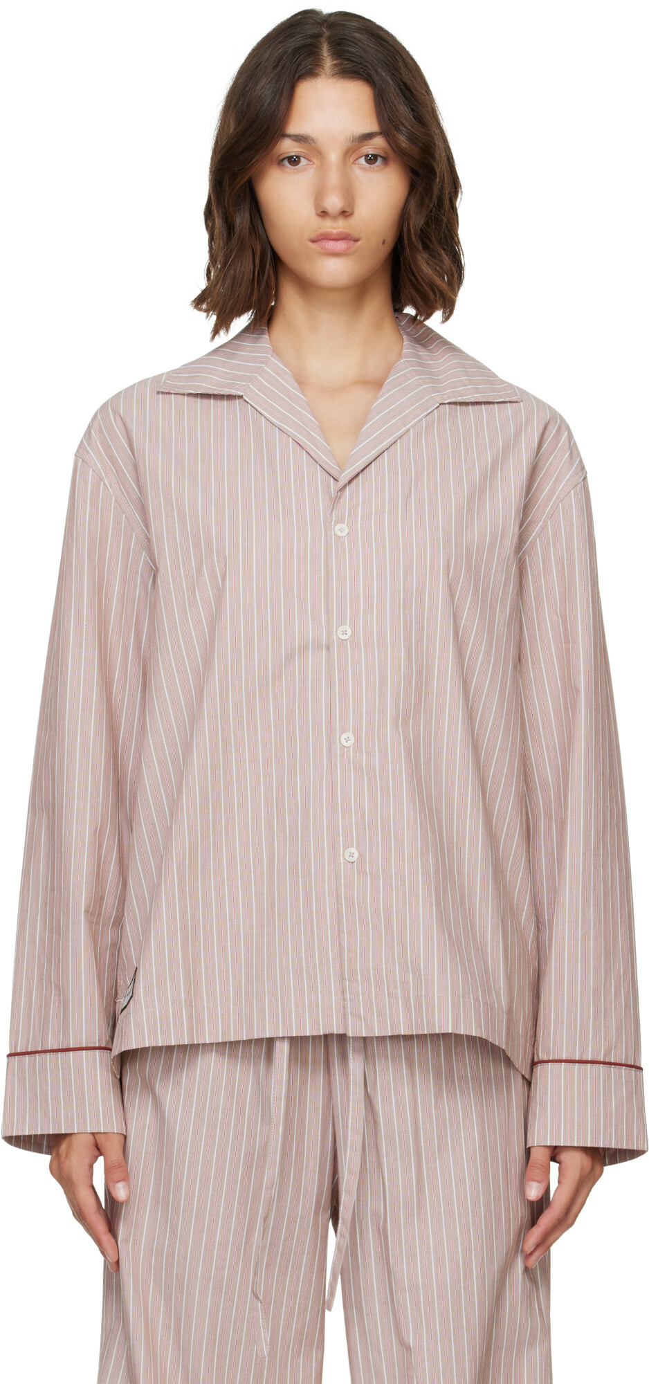 Entire Studios Pink L/S Pyjama Shirt