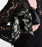 Dolce&Gabbana Floral silk twill scarf