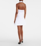 Coperni Halterneck cotton minidress