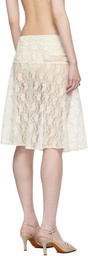 Belle The Label White Willa Midi Skirt