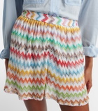 Missoni Zigzag lamé shorts