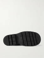 Bottega Veneta - Lug Leather-Trimmed Suede Hiking Boots - Brown