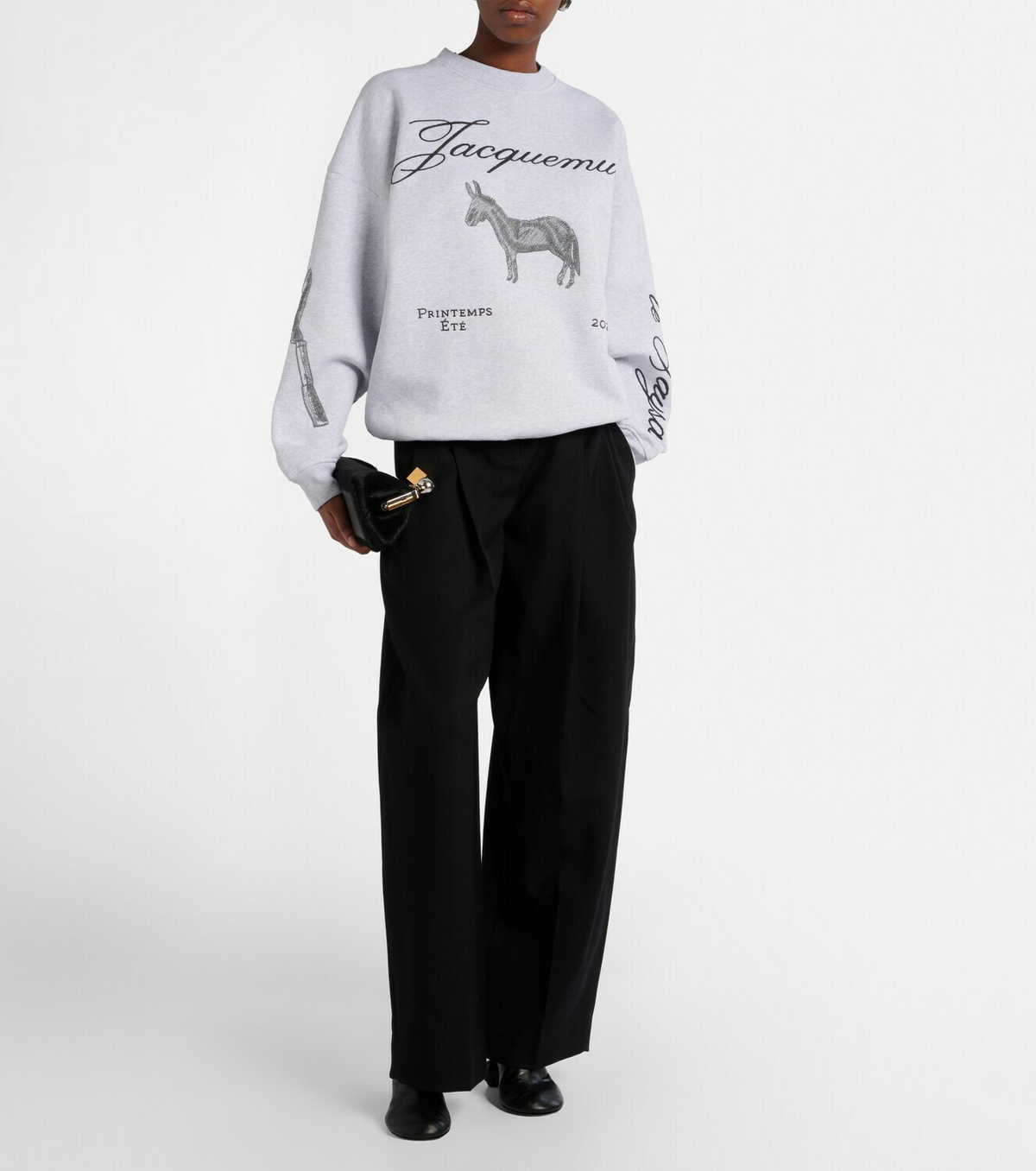 Jacquemus Ane embroidered cotton sweatshirt