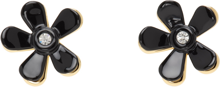 Photo: Marni Black & Gold Flower Pop Earrings