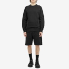 Alexander McQueen Men's Contrast Stitch Crew Sweatshirt in Black