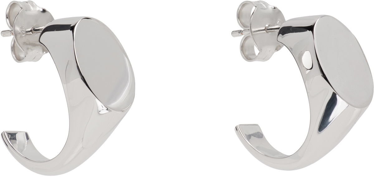 Maison Margiela Logo Reference Signet Earrings