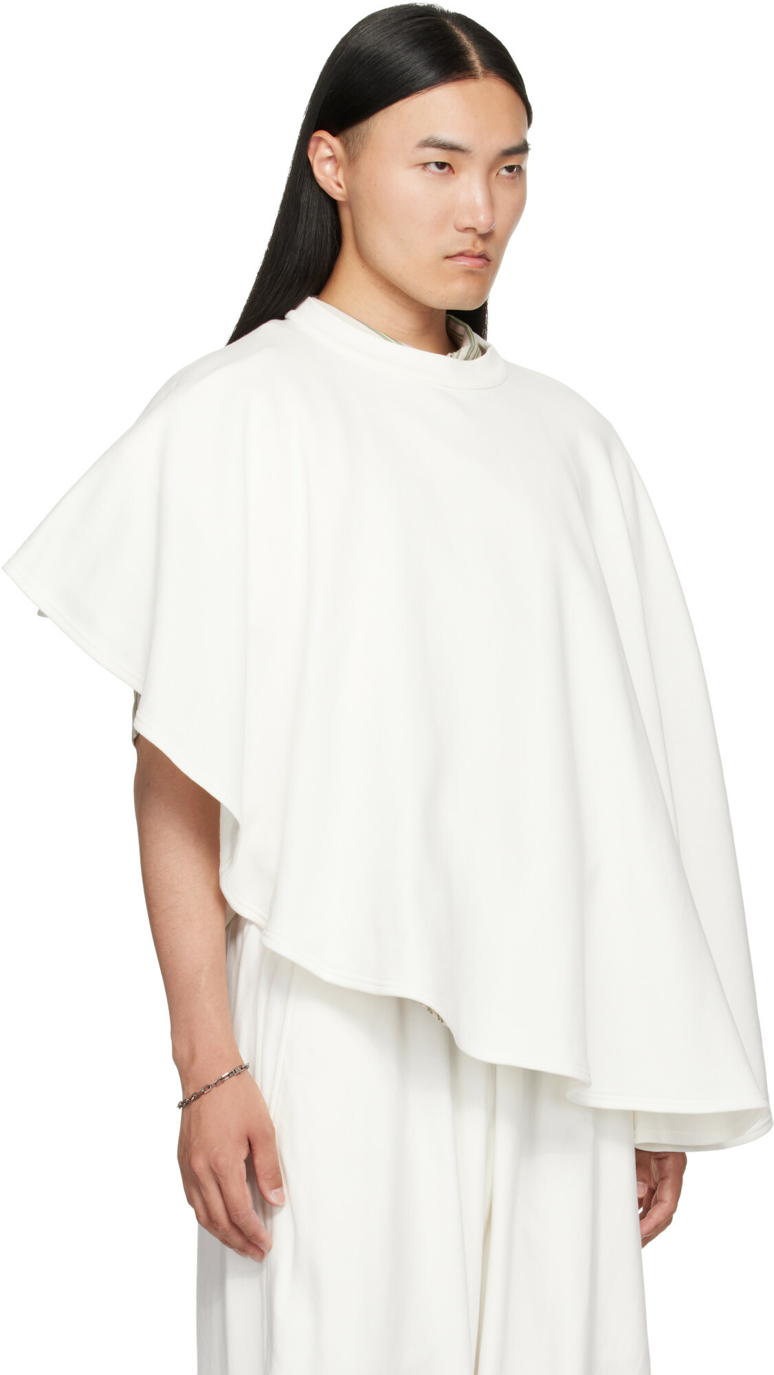 Hed Mayner Off-White Cape Sweatshirt