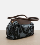 Dries Van Noten Embellished twill shoulder bag