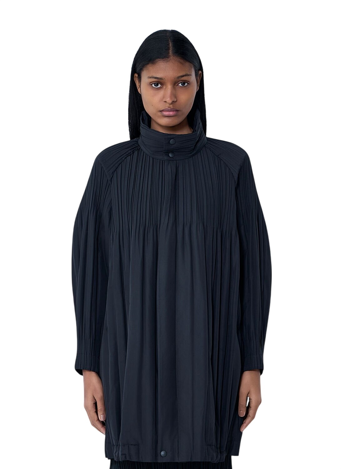 Pleats Please Issey Miyake Black Smooth Jacket Pleats Please Issey