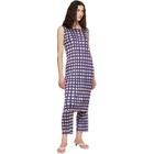 PLEATS PLEASE ISSEY MIYAKE Navy Basket Midi Dress