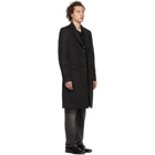 Givenchy Black and Grey Leopard Wool 3BT Trench Coat