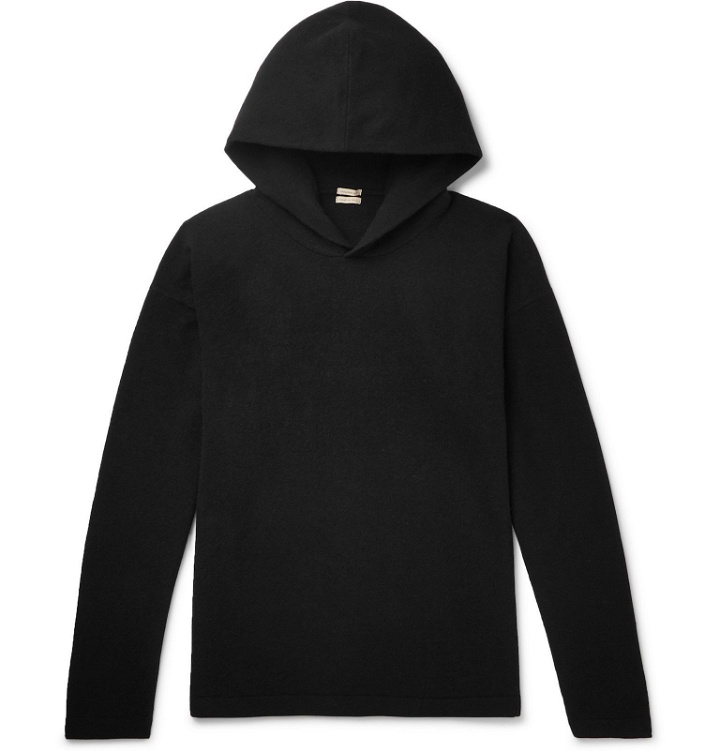 Photo: Massimo Alba - Wool and Cashmere-Blend Hoodie - Black