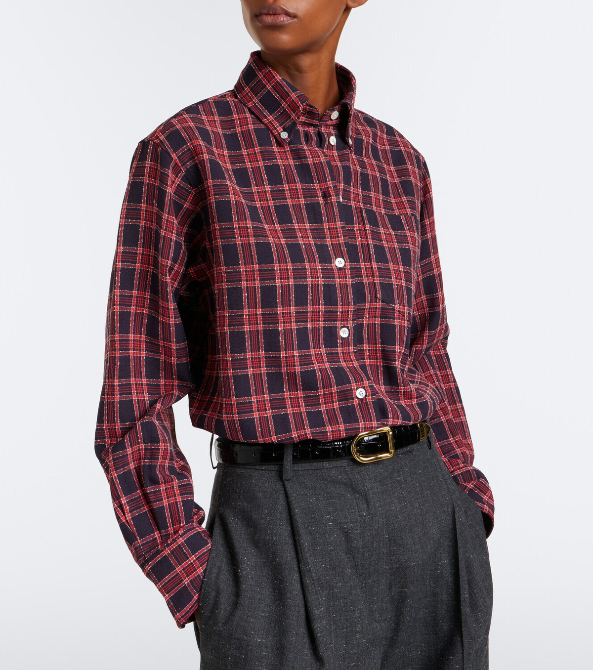 Róhe Checked shirt