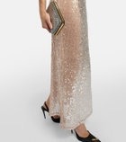 Magda Butrym Crystal-embellished sequined gown