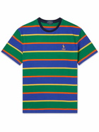 Polo Ralph Lauren - Logo-Embroidered Striped Cotton-Jersey T-Shirt - Multi