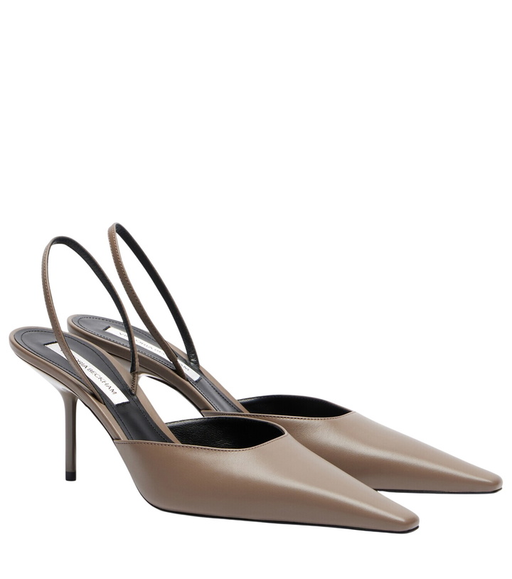 Photo: Victoria Beckham Sloan leather slingback pumps